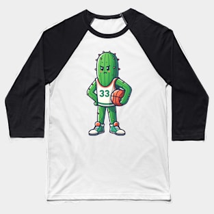 Cactus Slam Dunk Baseball T-Shirt